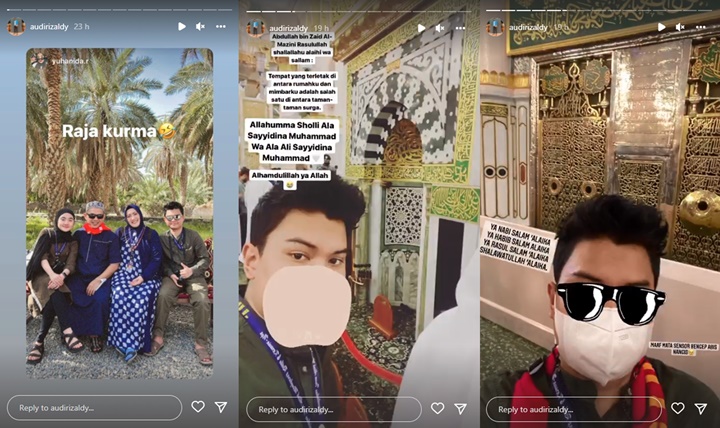 Sang Kakak Pindah Agama, Adik Audi Marissa Nangis Saat Umrah Bareng Pacar