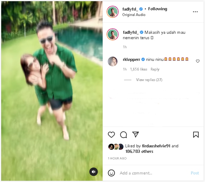 Fadly Faisal Pamer Dansa Bareng Rebecca Klopper