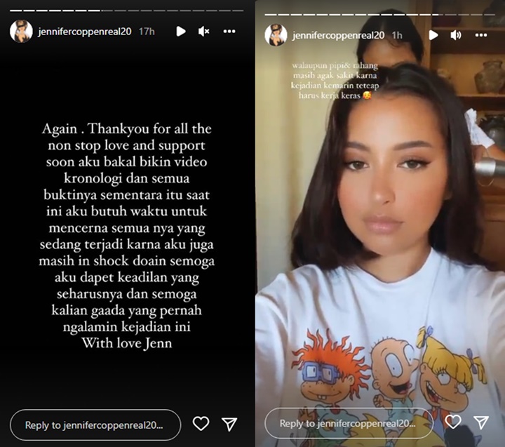 Jennifer Coppen Disangka Hamil, Curhatan Terakhirnya Malah Bikin Khawatir