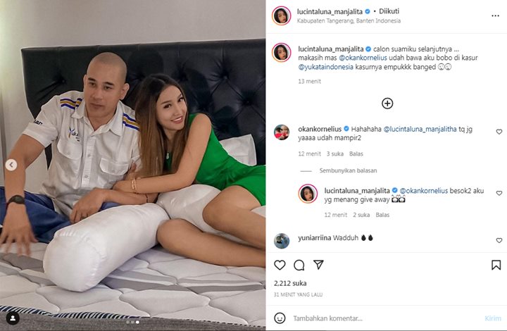 Heboh Lucinta Luna Pamer Momen Mesra Bareng Okan Conelius di Ranjang