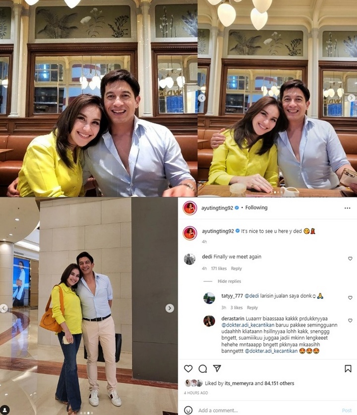 Enji Pamer Foto Anak, Ayu Ting Ting Kepanasan?