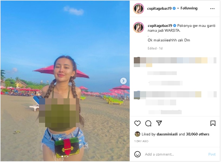 Cupi Cupita Umumkan Ingin Ganti Nama Jadi Warsita, Keberadaan Suami Justru Dipertanyakan