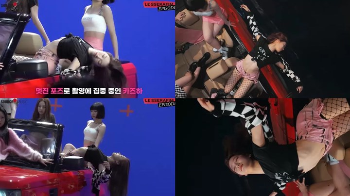 Aksi Kazuha Saat Syuting MV Debut LE SSERAFIM Bikin Netizen Geleng- Geleng Kepala