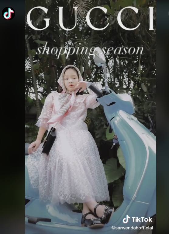Thalia Anak Sarwendah Ikut Ramaikan \'Gucci Model Challenge\', Foto Ini Disebut Mirip Jennie BLACKPINK