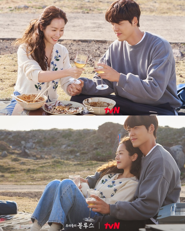 Dari Bersepeda Bareng, Ha Ji Min Nyantai Senderkan Tubuh di Dada Kim Woo Bin di \'Our Blues\'