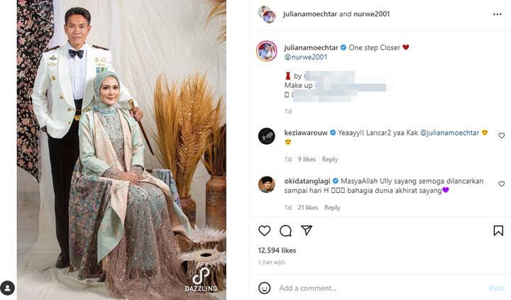 Siap Lepas Status Janda, Cantiknya Juliana Moechtar di Foto Prewedding Bersama Calon Suami