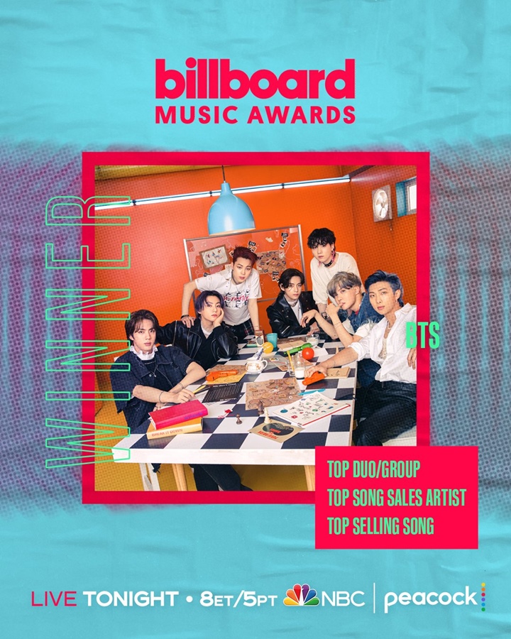 BBMA 2022: Pecahkan Rekor One Direction, BTS Cetak Sejarah Borong 3 Penghargaan