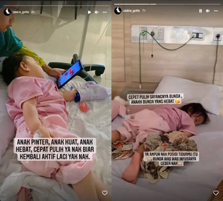 Sudah 4 Kali Ke Dokter, Zaskia Gotik Sedih Kondisi Putrinya Tak Kunjung Membaik