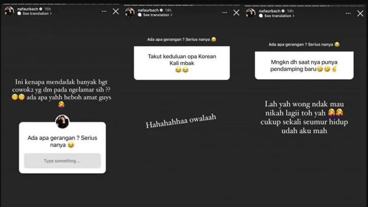 Nafa Urbach Heran Banyak Pria Kirim DM Untuk Melamarnya, Tegaskan Tak Mau Nikah Lagi