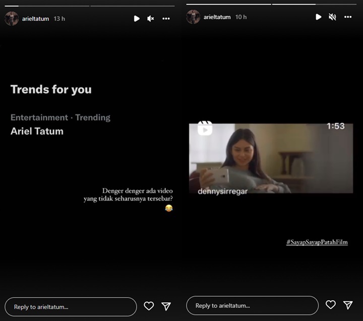 Jadi Trending, Ariel Tatum Bereaksi Saat Video Mesranya dengan Nicholas Saputra Disebar