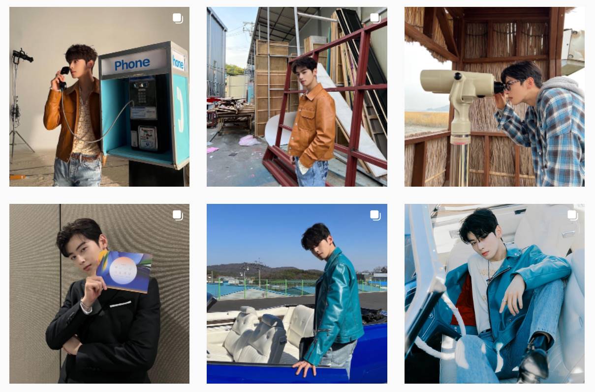 Unggahan Cha Eun Woo ASTRO di akun Instagram pribadi