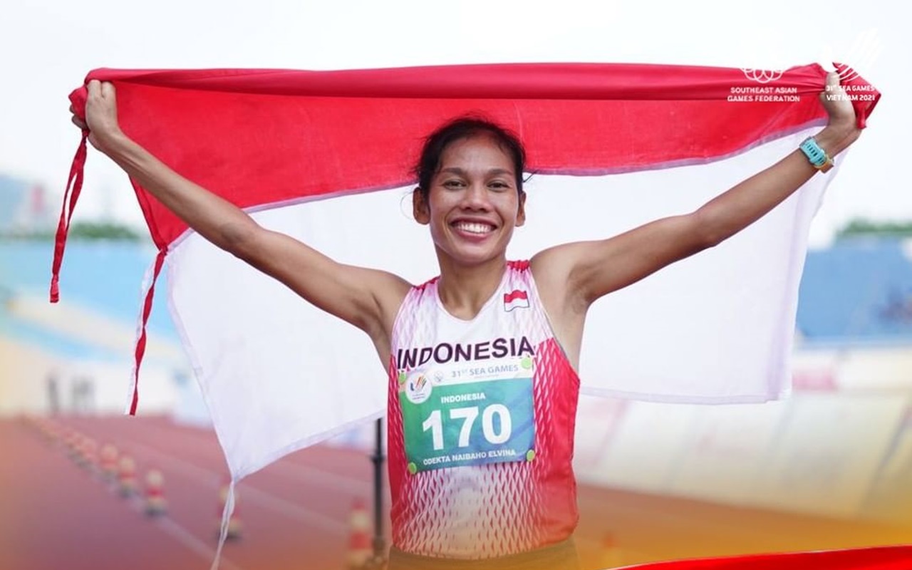 Medali Emas Bersejarah Odekta Naibaho di Nomor Maraton Putri SEA Games 2021 Diiringi Tangis Haru