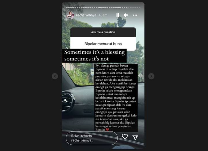 Tak Jadikan Bipolar ‘Tameng’ Saat Tersandung Masalah, Rachel Vennya Bongkar Harapan Menohok
