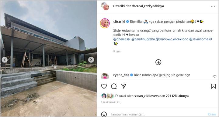 Citra Kirana Pamer Progres Pembangunan Rumah Baru, Penampakannya Bikin Rekan Artis ‘Melongo’