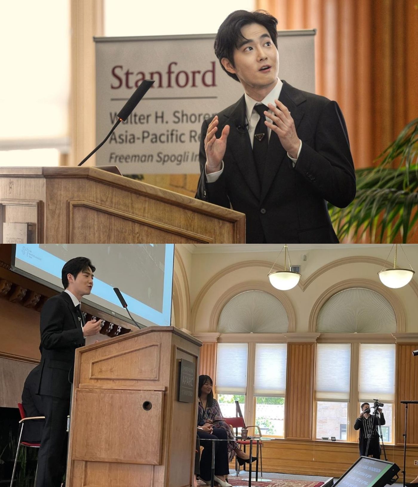 Potret Suho EXO di Stanford University