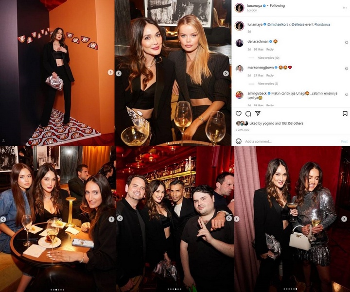 Luna Maya Pose Bareng Leni Klum