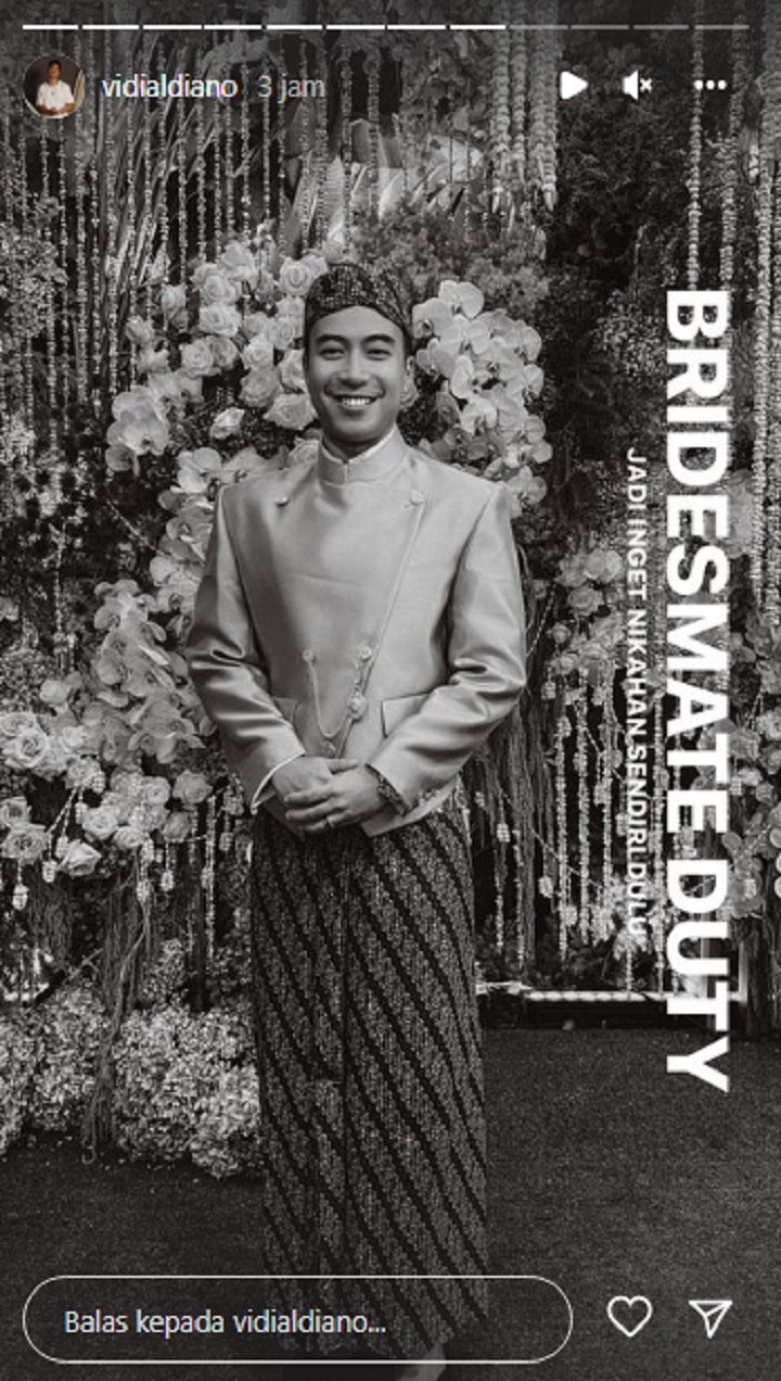 Diduga Jadi Bridesmaid, Vidi Aldiano Beri Ucapan Manis Atas Pernikahan Maudy Ayunda
