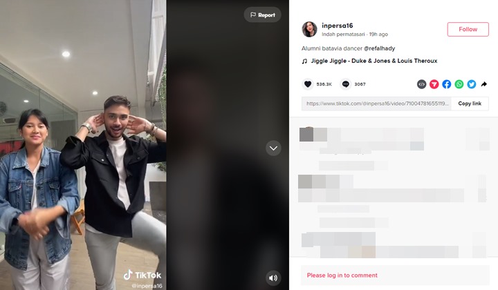 Indah Permatasari Pamer Video Joget Bareng, Refal Hady Bikin Salfok Disebut Lebih Lentur