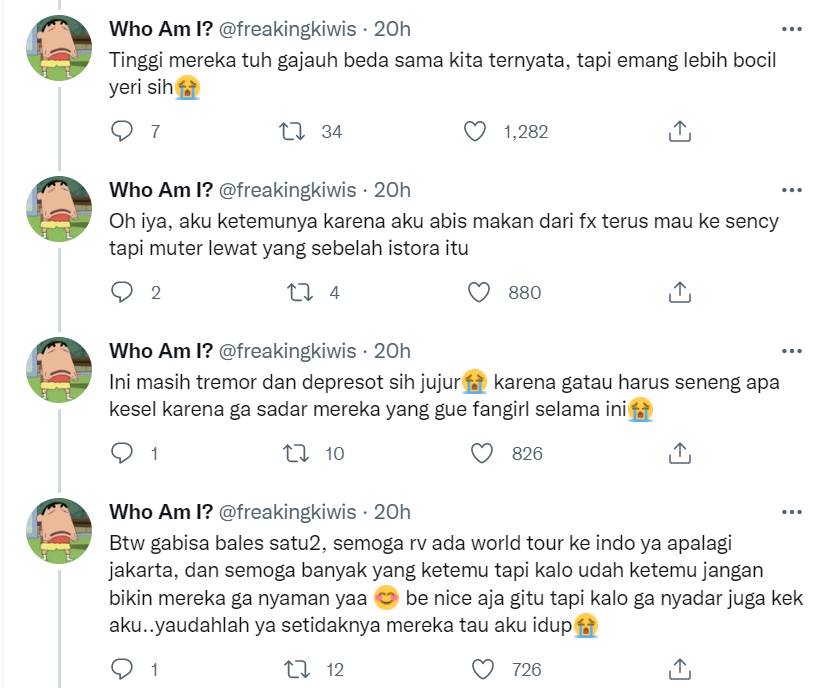 Penggemar menceritakan momen kala bertemu dengan Seulgi dan Yeri Red Velvet
