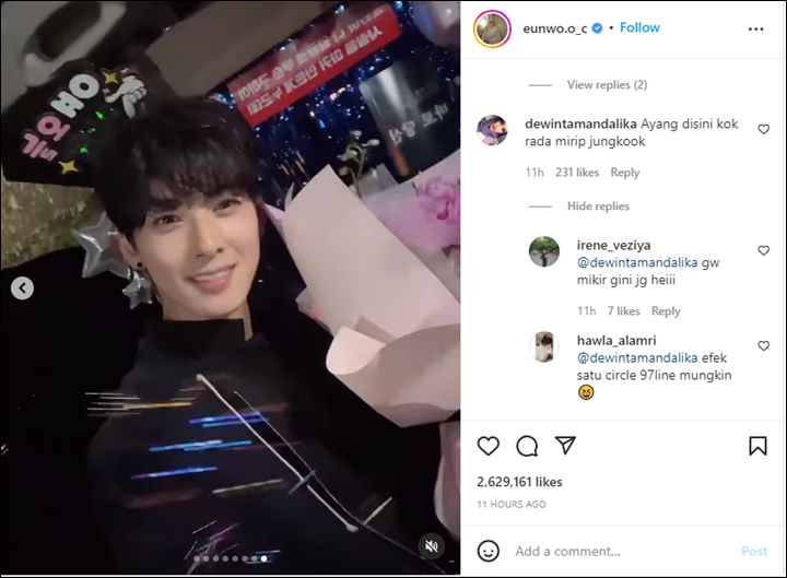 Cha Eunwoo Rayakan Terakhir Syuting \'Island\', Fans Salfok Visual Mirip Jungkook BTS