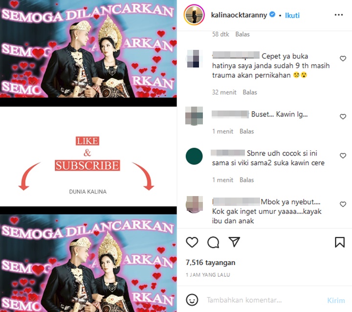 Kalina Oktarani Umbar Momen Bak Prewedding Bareng Pacar Brondong, Tuai Reaksi Sinis