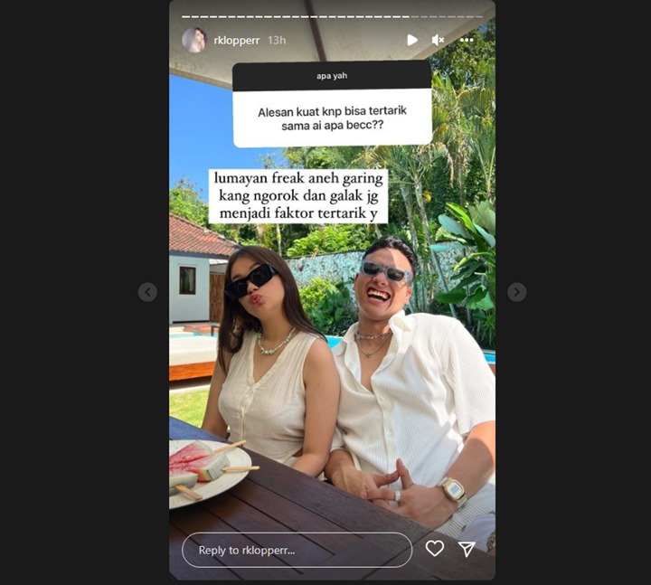 Rebecca Klopper Ungkap Alasan Jatuh Cinta ke Fadly Faisal