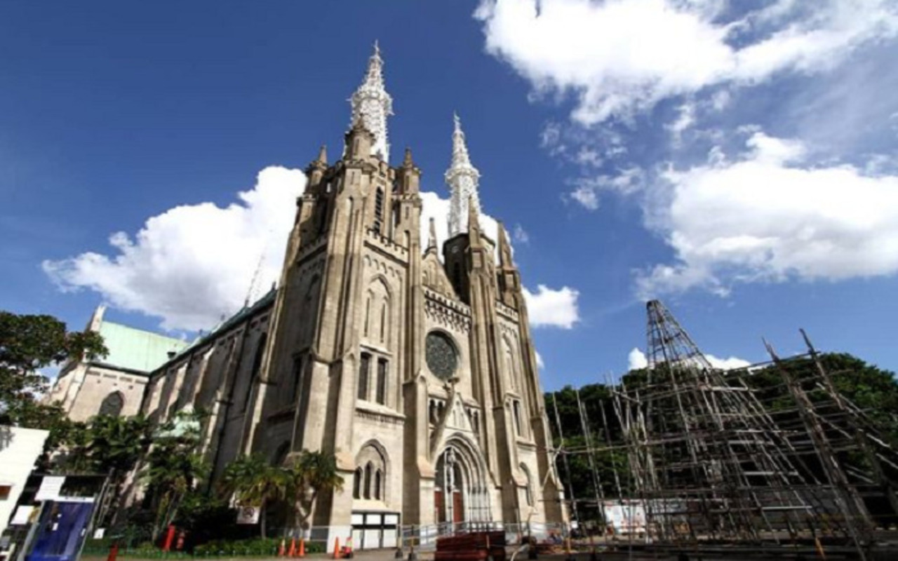 Gelar Misa Kenaikan Isa Almasih, Gereja Katedral Jakarta Masih Terapkan Prokes Ketat