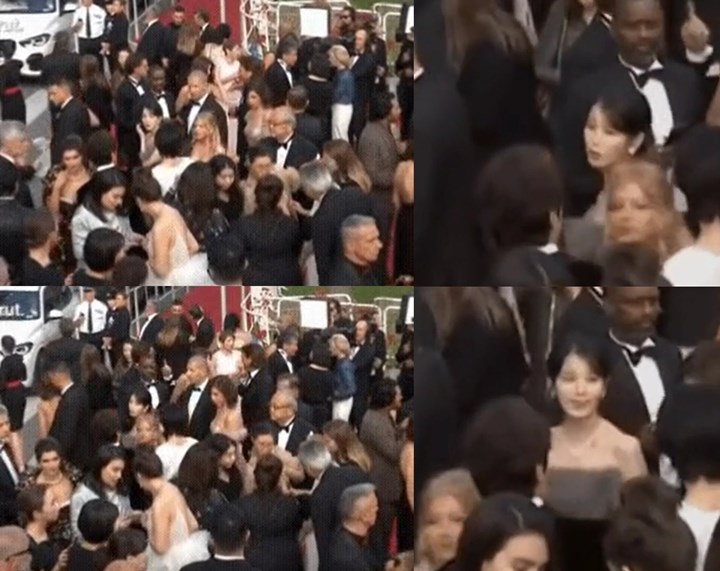 IU Disenggol Keras oleh Wanita Bule Prancis di Red Carpet Festival FIlm Cannes, Bentuk Rasisme?