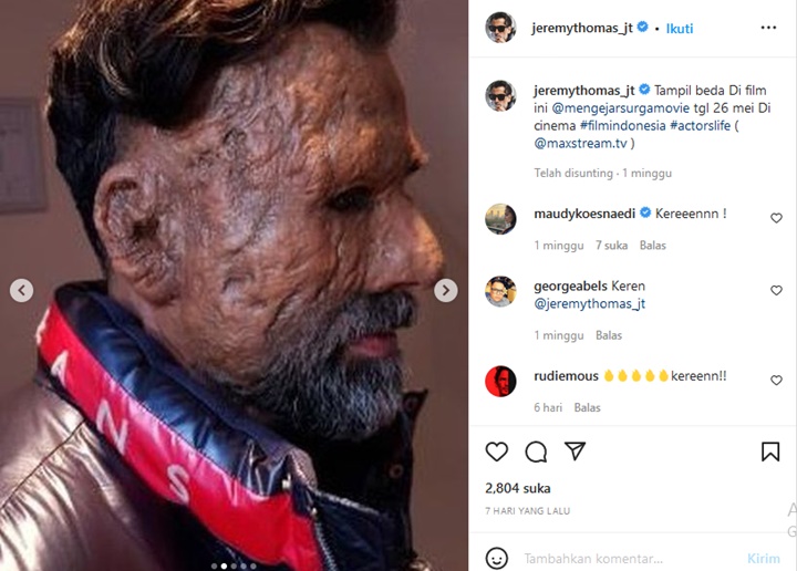 Disangka Gembel, Jeremy Thomas Sempat Diusir Saat Syuting Film Terbaru di Belanda