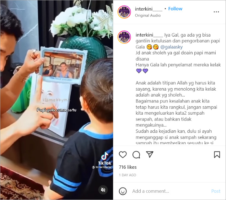 Bibi Dikira Bukan Ayah, \'Reaksi\' Gala Putra Vanessa Angel Bak Skakmat Doddy-Prof Bambang?