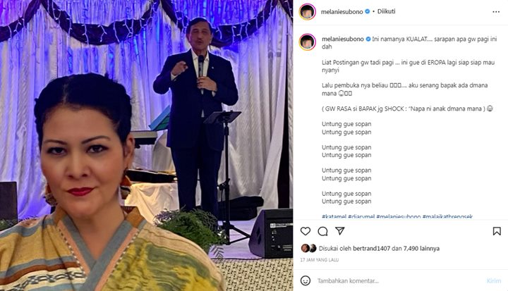 Ketemu Menteri Luhut Di Eropa, Melanie Subono: Ini Namanya Kualat