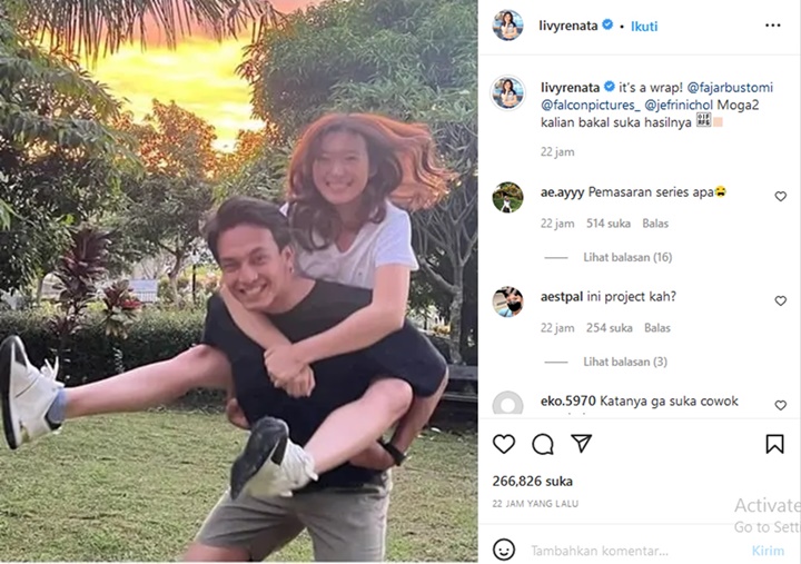 Jefri Nichol Disebut \'Menang Banyak\' Saat Gendong Mesra Livy Renata, Project Film Baru?