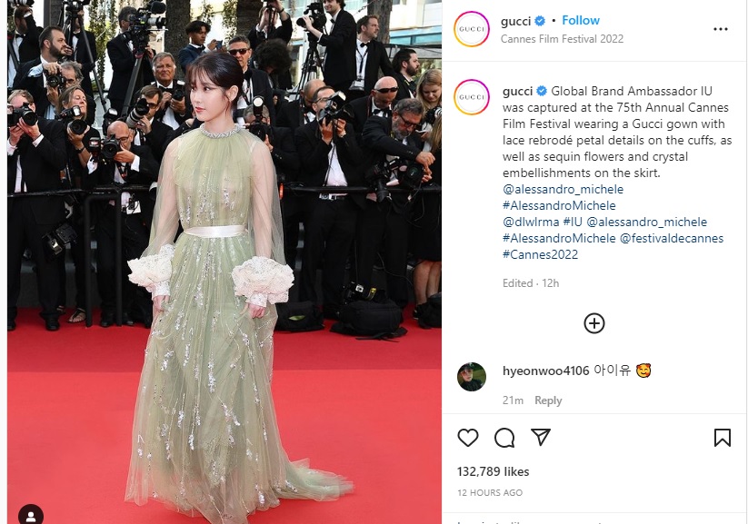 IU Gabung Kai EXO Cs Ditunjuk Jadi Brand Global Merk Gucci