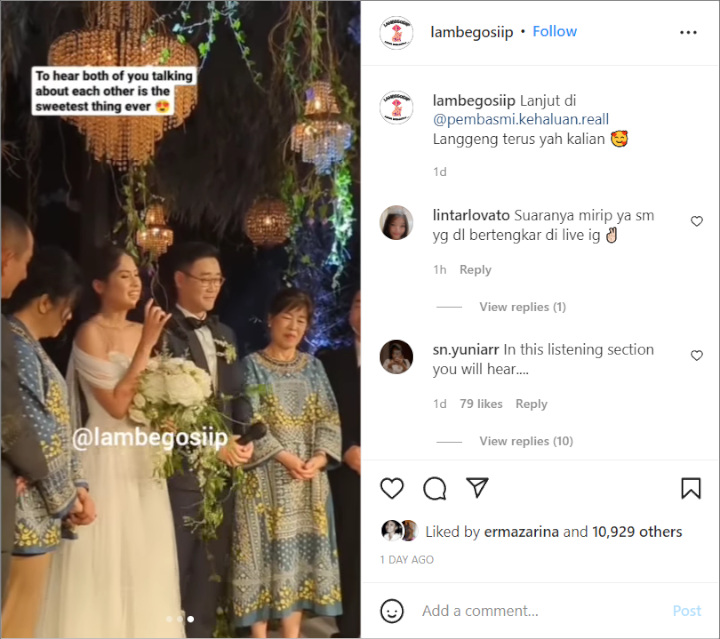 Maudy Ayunda Menangis Haru Di Malam Resepsi, Paras Cantik Ibu Mertua Akhirnya Terekspos