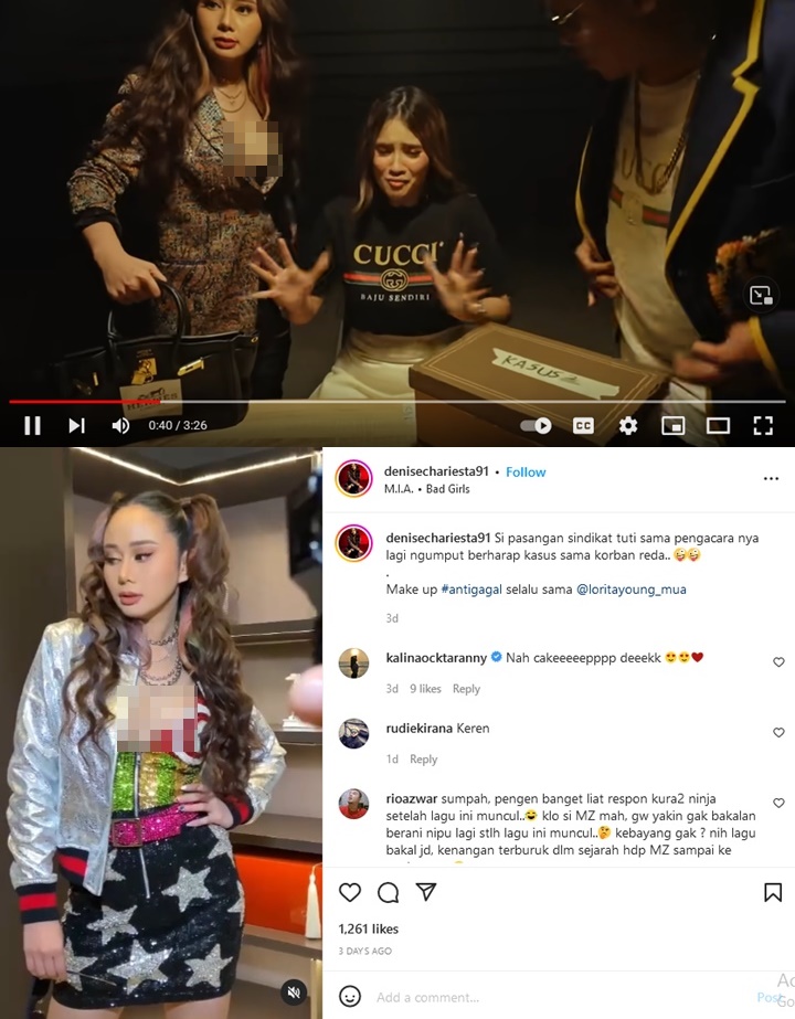 Denise Chariesta Habis Dicibir Pakai Baju Terbuka di MV \'Tuti\', Suara Ikut Dikomentari