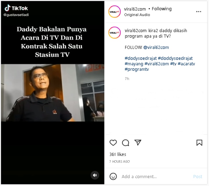 \'Saingi\' Fuji, Doddy Sudrajat Umumkan Bakal Punya Acara TV Sendiri