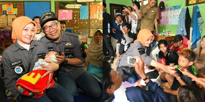 Momen Hangat di Pengungsian