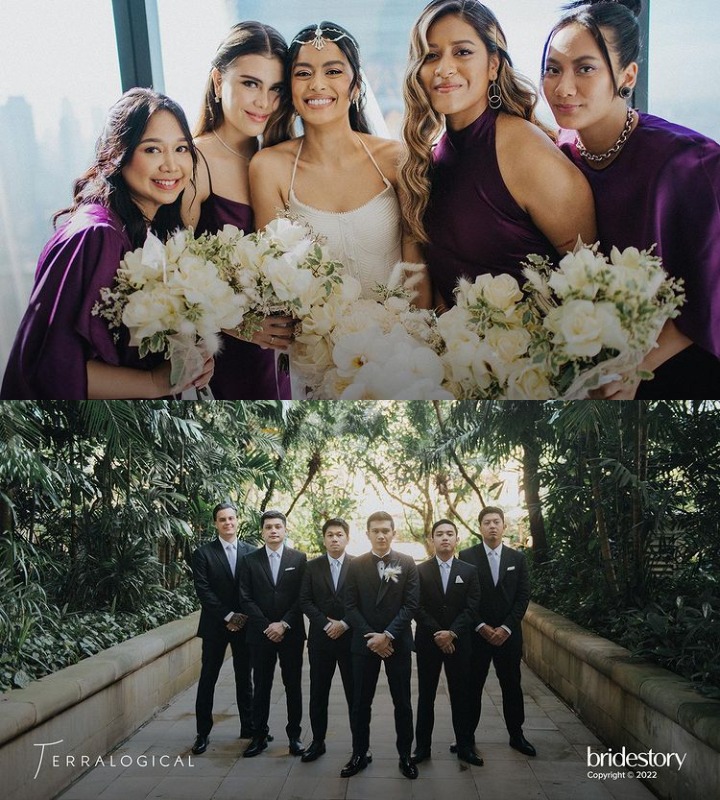Sesi Foto Tiap Mempelai Dengan Groomsmen dan Bridesmaid 