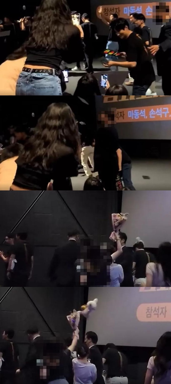 Ma Dong Seok dan Seon Seok Gu Diempar Barang oleh Penonton Stage Greeting \'The Roundup\'