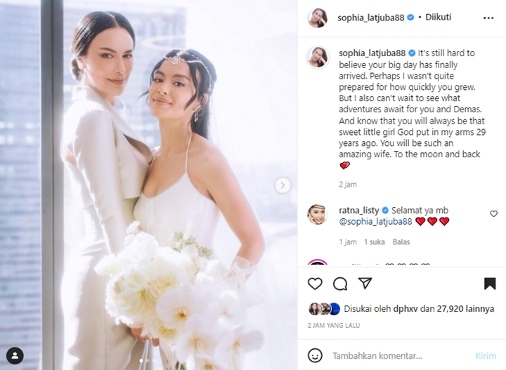 Sophia Latjuba Masih Tak Percaya Eva Celia Menikah