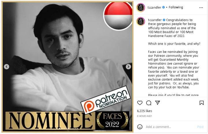 Rizky Nazar Masuk Nominasi Pria Tertampan di Dunia