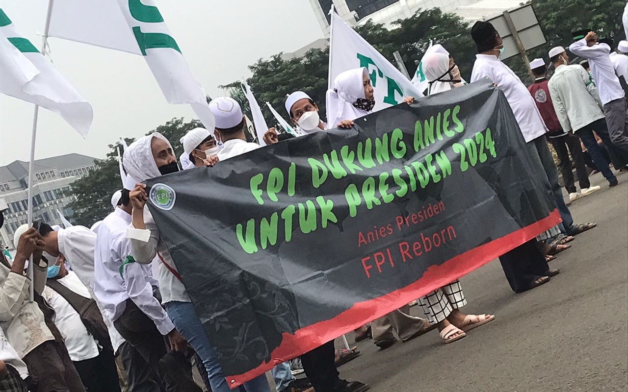 Peserta Aksi FPI Palsu yang Dukung Anies Capres 2024 Ngaku Diberi Uang Rp 150 Ribu Oleh Orang Ini