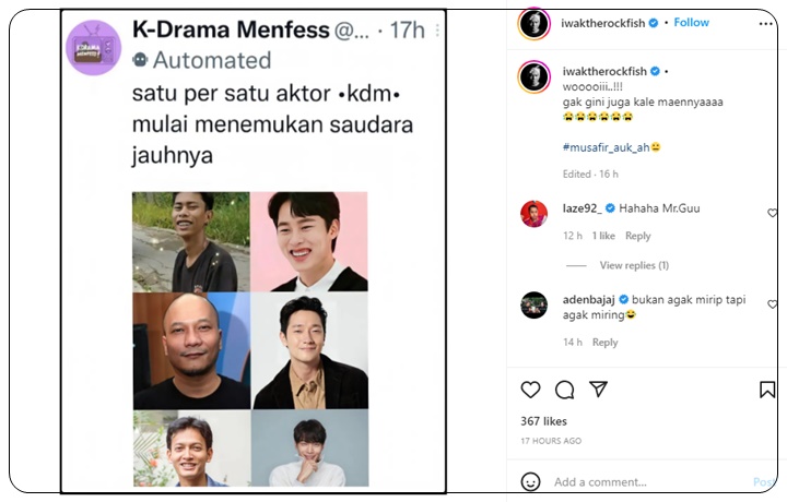 Iwa K Syok Wajahnya Disebut Mirip Bintang Drakor \'My Liberation Notes\', Netter Justru Setuju