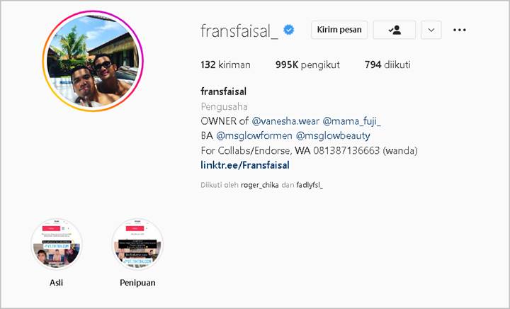 Frans Faisal Susul Jadi Akun Centang Biru, Respons Oma Dewi Beda dari yang Lain