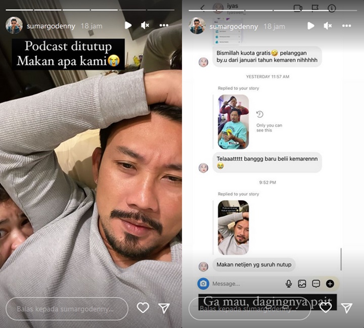Serba Salah, Ini Respons Denny Sumargo Saat Netizen Mintanya Kembali Bikin Podcast