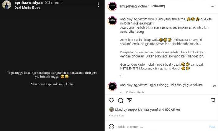 Sahabat Larissa Chou Sentil Alvin Faiz?