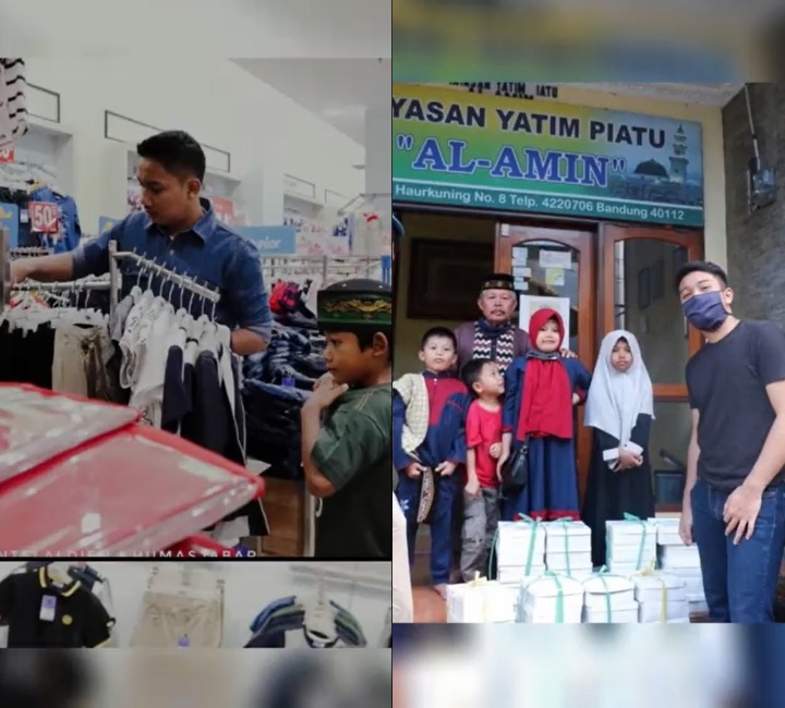 Membelikan Baju dan Bersedekah