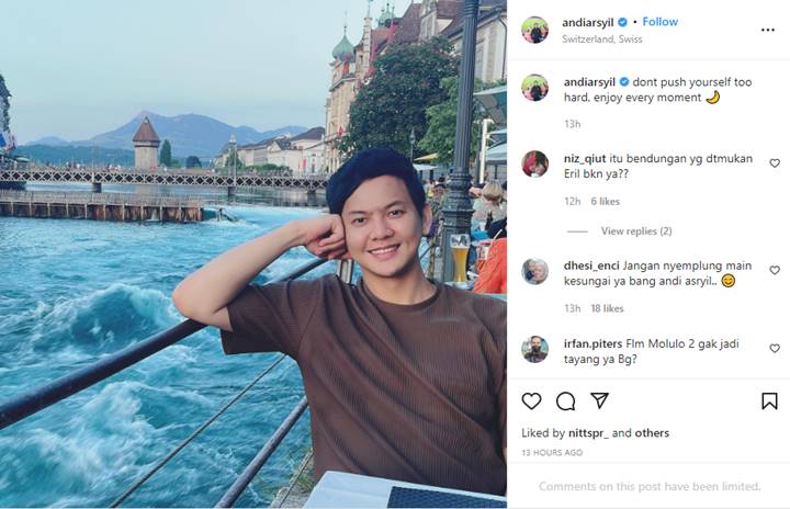 Jasad Eril Ditemukan, Andi Arsyil Banjir Peringatan Usai Pamer Foto di Sisi Sungai Swiss