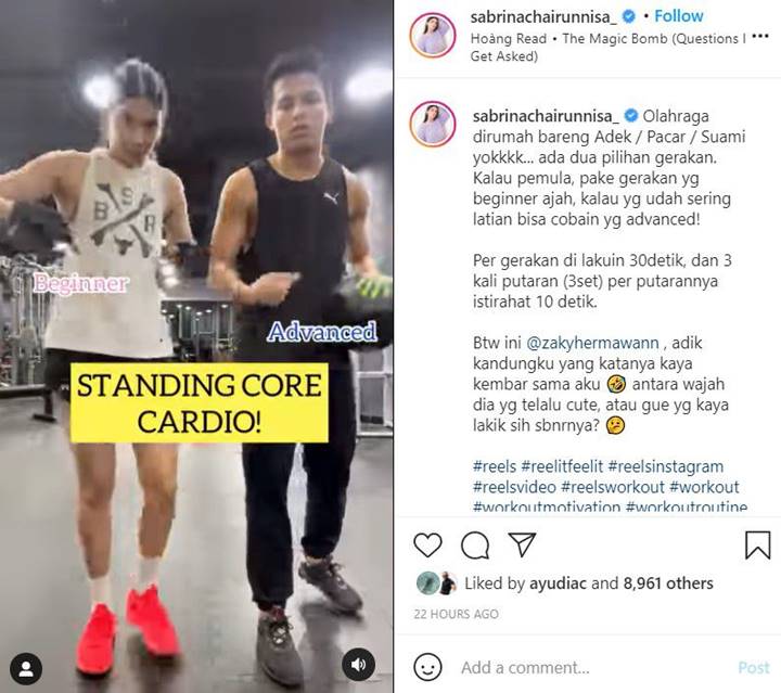 Kerap Disangka Kembar, Sabrina Chairunnisa Mewek Baca Pesan Pernikahan dari Sang Adik