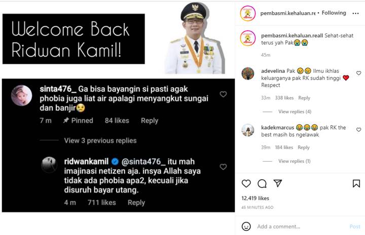 Ridwan Kamil Jawab Savage Komentar Sok Tahu Menyangkut Kematian Eril, Netter: Kang Emil Is Back